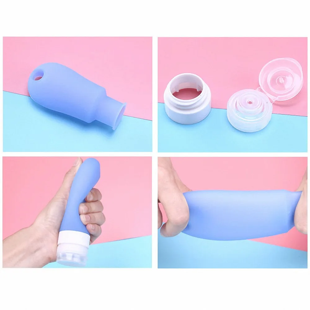 Kinds 3in1 Set Silicone Portable Soap Dispensers Travel Liquid Sub-bottling Tool Kinds 3in1 Set Silicone Portable Soap Dispensers Travel Liquid Sub-bottling Tool