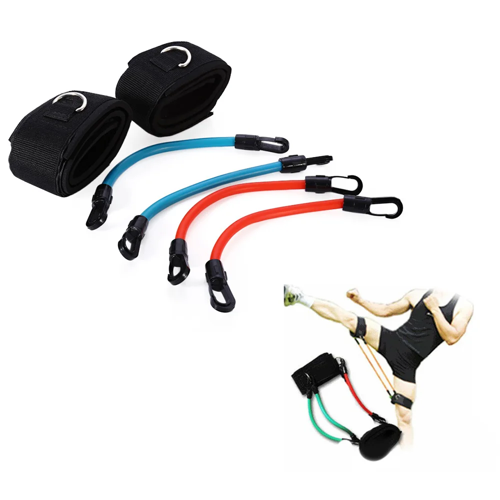 

LEAJOY Adjustable Ankle Wall Pulley Training Aids For Power Kick Boxing Thai Punch Taekwondo Resistance Bands Ankle Straps Hose