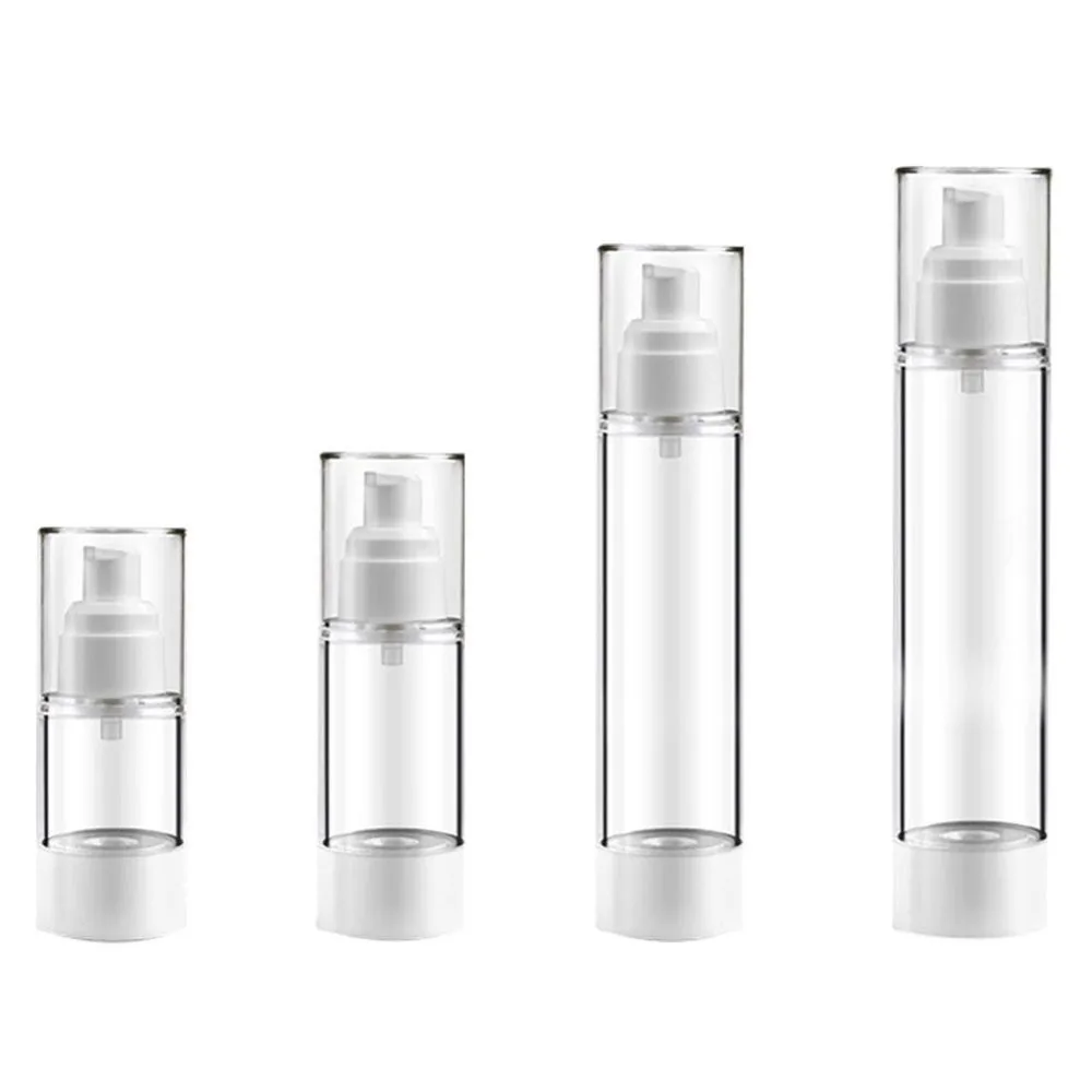 

Plastic Cosmetic Bottle Refillable Bottles Emulsion Spray 30ML 50Ml 80ML 100ML Transparent Airless Pump Vacuum Container