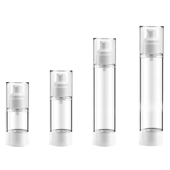 

Plastic Cosmetic Bottle Refillable Bottles Emulsion Spray 30ML 50Ml 80ML 100ML Transparent Airless Pump Vacuum Container
