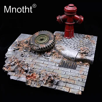 

Mnotht GC1604 WWII Street Ruins for 12inch Action Figure Toys Collection Simulati Sence Accessories 1/6 Scale Soldier Parts M3n