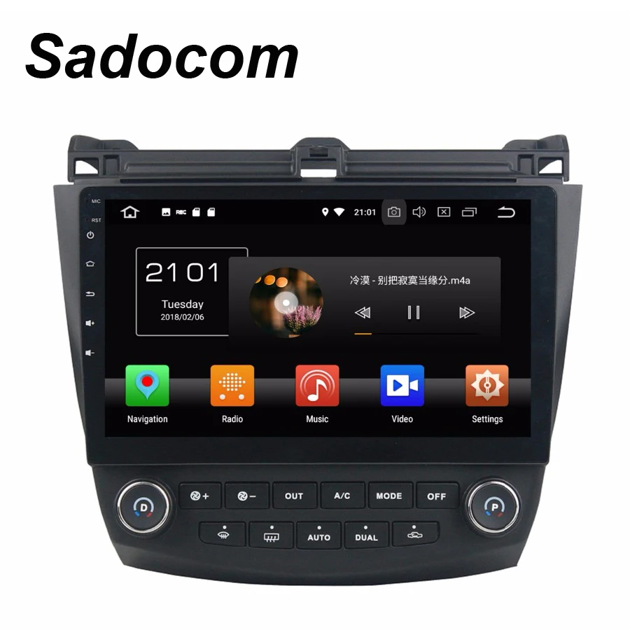 Android 8 0 для Honda ACCORD 7 2003 2006 2007 TDA7851 4 Гб ОЗУ ядер 32 ГБ Автомобильный DVD плеер GPS Glonass RDS