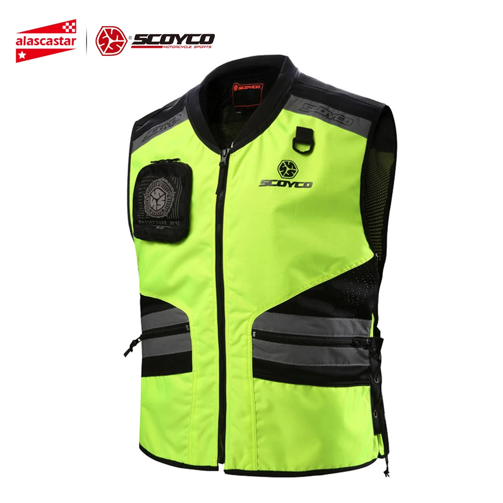 

SCOYCO Motorcycle Jacket Reflective Protective Vest Motorcycle Vest Reflective Motorcycle Chaleco Ciclismo Reflectante Ropa Moto