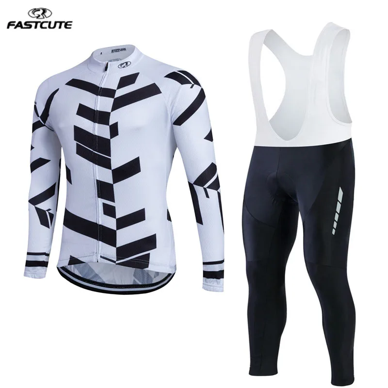 

XS-3XL Men's Pro cycling set High Quality long sleeve cycling jersey set Bike Outdoor Sports Wear MTB Ropa Ciclismo LS32