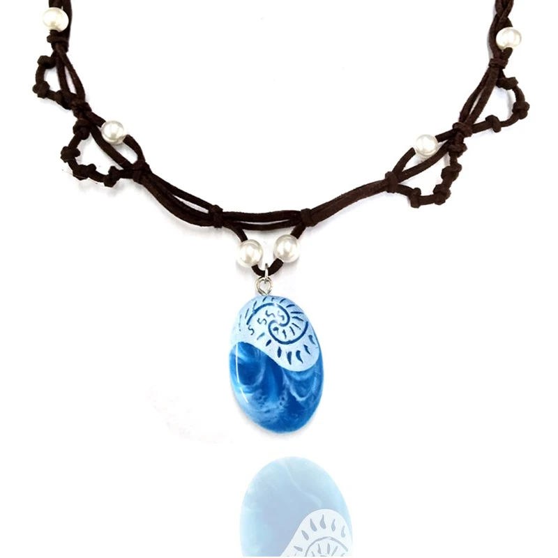 

Moana Vaiana necklaces & pendants velvet choker with white round simulated pearl colar de amizade birthday Christmas dress gift