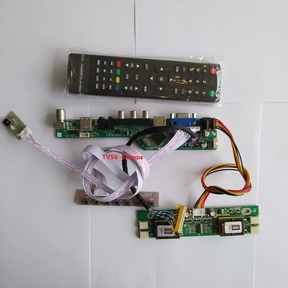 

for LM201WE3-TLD1 VGA kit Resolution TV 1680X1050 20.1" Digital Signal 4 lamps VGA AV Controller Board 30pin HDMI LCD