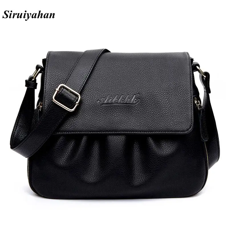 

Siruiyahan Genuine Leather Bag Female Luxury Handbags Women Bags Designer Shoulder Bags Women Bag Female Brands Bolsa Feminina