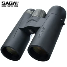 Saga binóculos de alta definição 8x42 10x42 ed lente acampamento caça escopos grande ocular telescópio profissional binocular hd