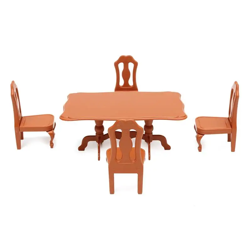 DIY Miniatura мебель обеденные столы стулья наборы для мини миниатюры для кукольного домика мебель игрушки подарки для детей и взрослых