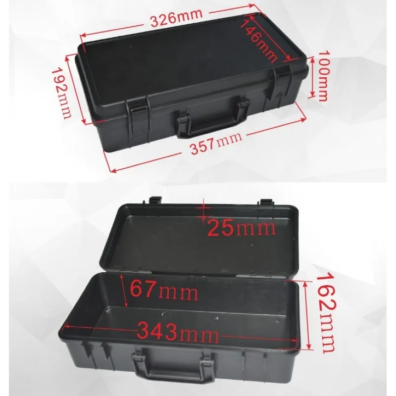 Портативный ящик для инструментов, оборудование для фотосъемки, пластиковый ящик для хранения инструментов с предварительно вырезанной губкой