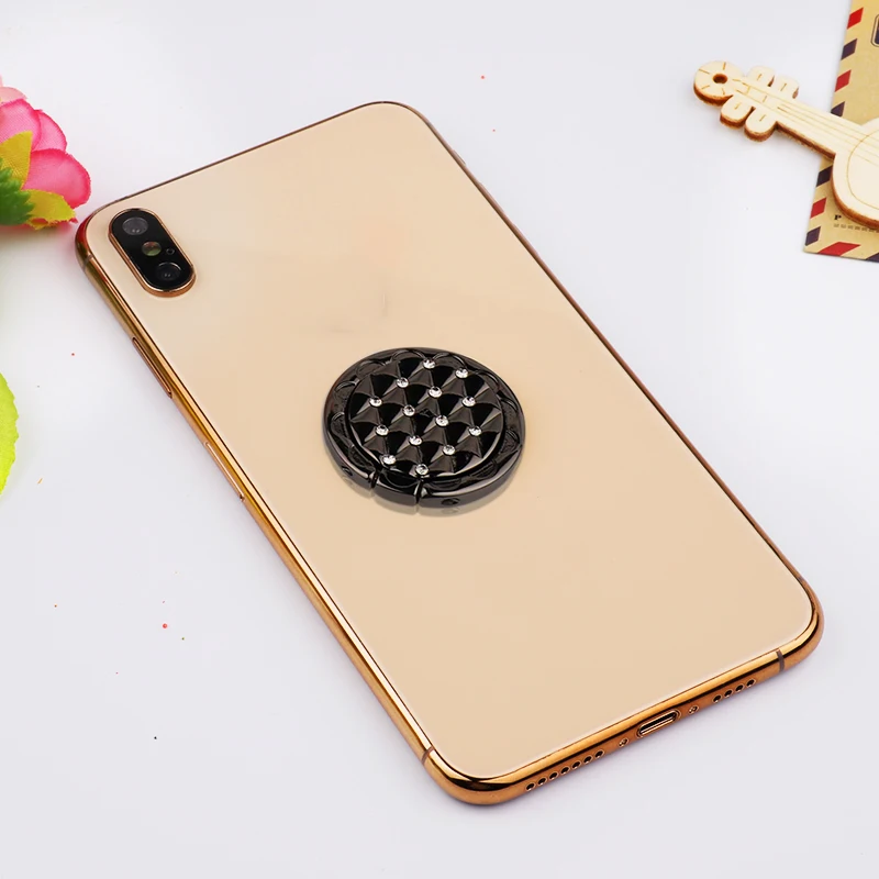 360 Smartphone Ring Holder Stand Diamond Grip Mount for Samsung Galaxy S8 S9 S10 Plus S10e Telephone Handphone Clip Accessories