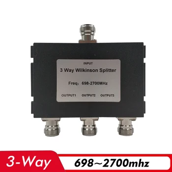 3-Way rozdzielacz mocy 698 ~ 2700MHz N-żeńskie dzielnik mocy podłączyć 2G 3G 4G wzmacniacz sygnału komórkowego wzmacniacz kabel antenowy tanie i dobre opinie WD-3N Eznlibek 698~2700MHz N-Female