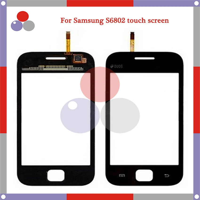 

High Quality For Samsung Galaxy Ace DUOS GT-S6802 S6802 Touch Screen Panel Sensor Digitizer Outer Glass Lens