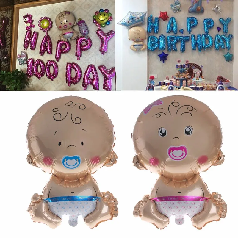 

Girl Helium Foil Balloon for Newborn Baby Shower Christening Birthday Party NEW &K125&