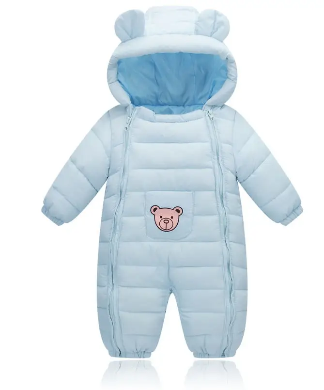 

Winter clothes Children Baby rompers Boys Girls Rompers Warm Thickening Hooded Infant Overalls for Newborn Clothing Kid Outwear