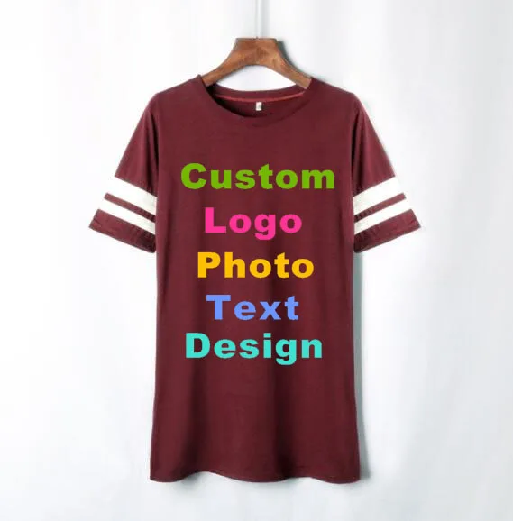 

new cuffs printed bag hip round neck short sleeve oversize t-shirt woman tees custom logo printed text solid high quality