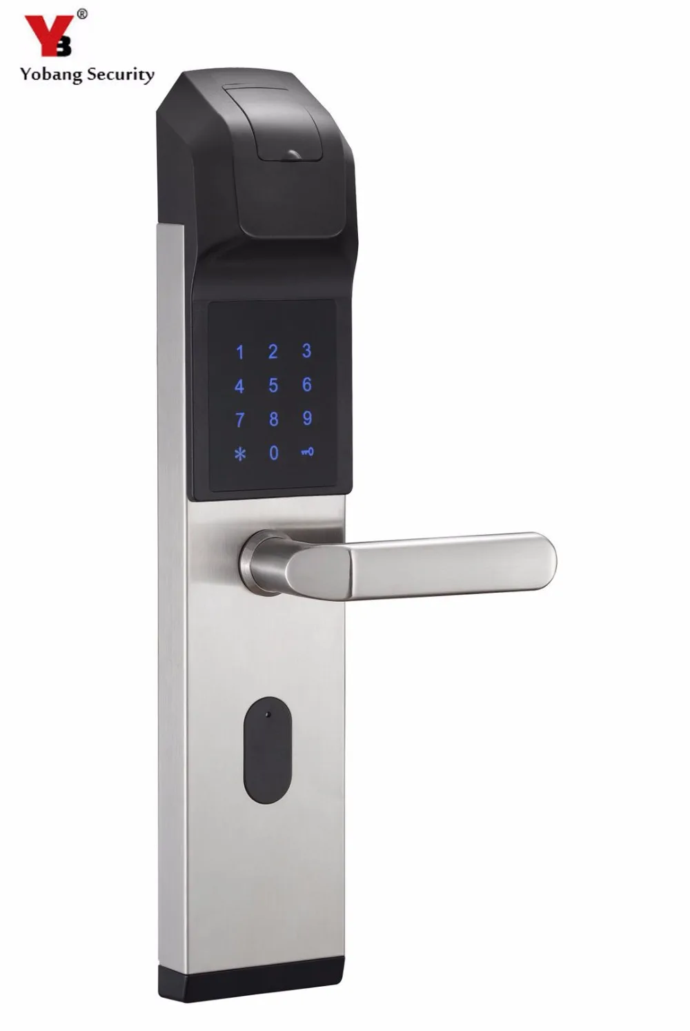 YobangSecurity дома Anti-theft интеллектуальная отпечатков пальцев замок Keyless смарт дверные замки отпечатков пальцев+ пароль+ rfid-карты+ ключ