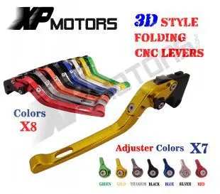 For Yamaha YZF R6 Adjustable 2005 2014 CNC 3D Feel Folding Brake Clutch Levers Set