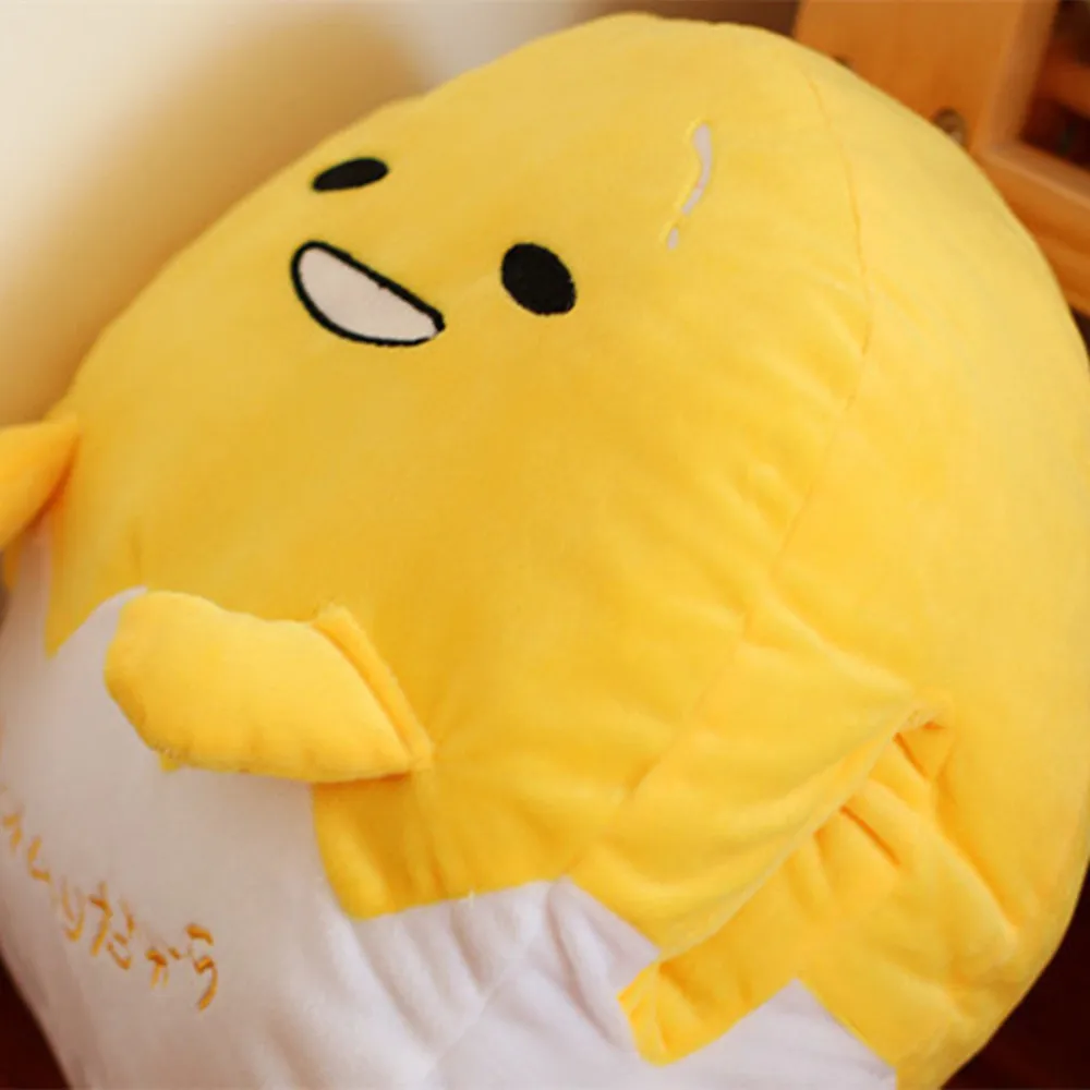 30-140 см Gudetama ленивое яйцо плюшевая подушка ручная грелка фаршированное яйцо Jun яичный желток игрушка брат кукла милая мягкая подушка одеяло подушка