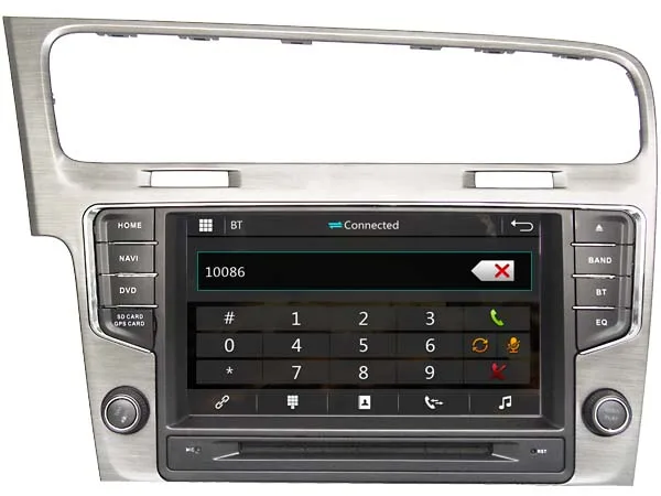 Perfect Car DVD GPS mutimedia system for VW Volkswagen  Golf7 MK7 2013 Radio Navi Bluetooth HD Multimedia System 3G WIFI DVR SWC DSP 2