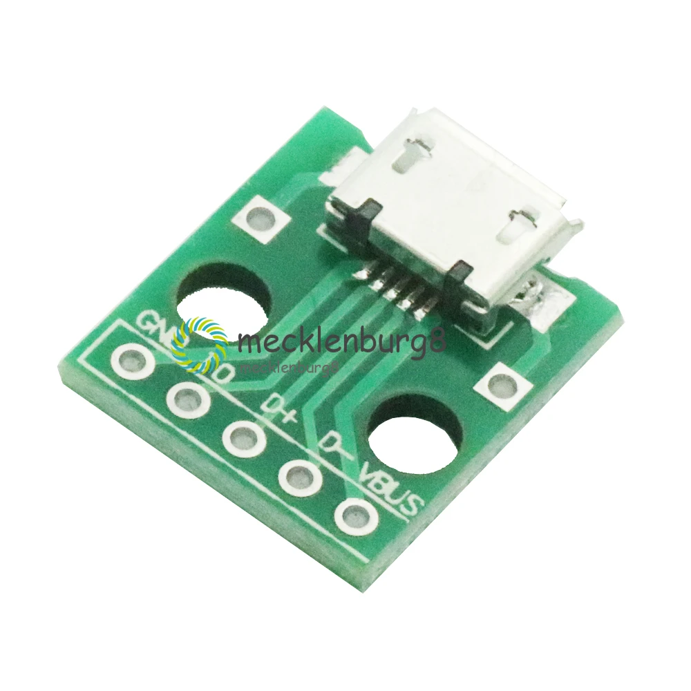 10 шт. Адаптер MICRO USB Для Dip-адаптера 5-контактный женский разъем Фотографическая