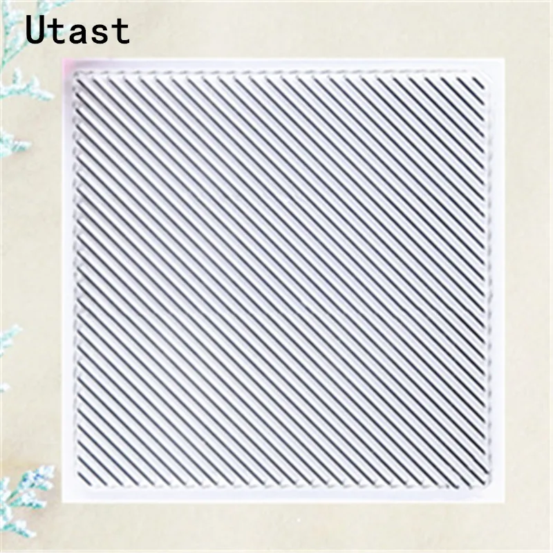 

Right Slash Background Clear Silicone Stamps /Transparent Rubber Stamp for DIY Scrapbooking /Photo Album Decorative Craft Making
