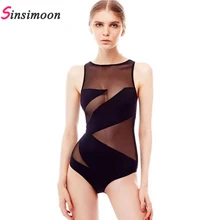Transparent Swimwear for Women One Piece Swimsuit New Sexy High Cut Bathing suit Black White Mesh Monokini Beachwear Swim suit sexy black swimwear women beach sport swimsuit new hollow one piece swimwear high cut monokini bodysuits new trikinis swim suits