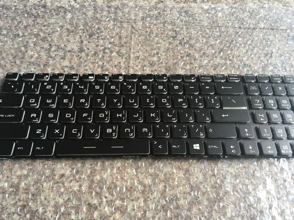Клавиатура для MSI GL72 GP72 GE62 GL62 GP60 GP62 GS70 GT72 GE72 16J9 с подсветкой
