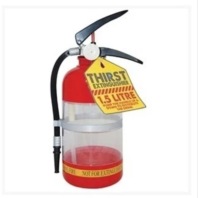 

1set Fire Extinguisher Shape Water Beer Dispenser Alcohol Liquid Soft Drink Beverage Dispenser Machine Water Bottles Bar Tools