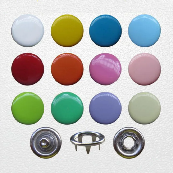 

Arts Crafts 4in one prong Snap Buttons 10mm claw Fasteners Press Stud metal copper environmental for handmade Gift DIY Sewing