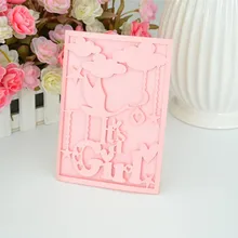 Декоративно-прикладного искусства пользовательские приглашения на день рождения карта для маленькой девочки и маленький мальчик Baby Shower подарок