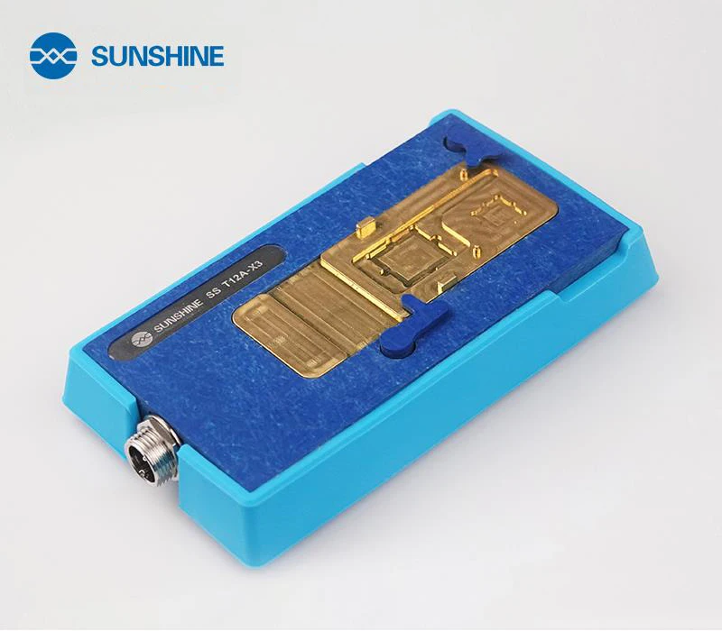 SUNSHINE SS-T12A паяльная станция комплект инструмент для ремонта материнской платы для iPhone 6 7 8 X XS мобильный телефон процессор NAND Отопление ремонт