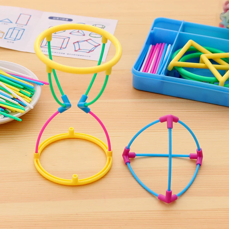 

Three-dimensional geometry building model mathematics space learning teaching aid children's graphic cognitive toys