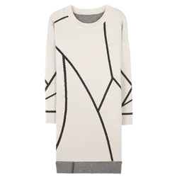 Женский осенний свитер 2018 Новый корейский стиль с длинными рукавами нижний свитер свободный облегающий свитер
