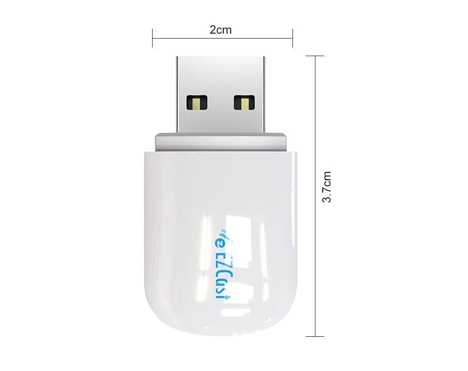 Беспроводной адаптер двухдиапазонный 2,4G 5G для bluetooth v4.1 Mini Network WiFi Dongle Plug And Play приемник для телефонов планшеты ПК