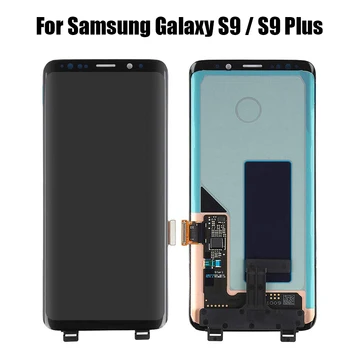 

100% Super AMOLED LCD For Samsung Galaxy S9 LCD Display S9+ Plus G960 G965 Touch Screen Digitizer Replacement with Frame