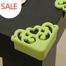 4 шт./лот, мягкий защитный уголок для детей с цветочным узором, защитная накладка на угол стола, защита для детей