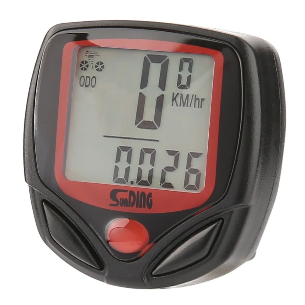 

SUNDING Multifunctional Bicycle Computer Wired Odometer Stopwatch Waterproof Mini Digital LCD Speedometer Tracker Wholesale