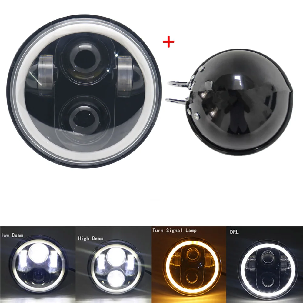 5.75 Inch Led Headlight Motorcycle Motorcycle Headlight Accessories