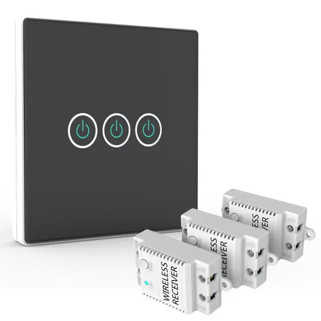 Wireless Remote Control Light Switch Transmitter 100V 240VAC Wall