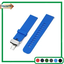 Faixa De Relógio de Borracha de Silicone para Cartier 18mm 20mm 22mm Das Mulheres Dos Homens resina Strap Correia de Pulso Pulseira Laço Preto Vermelho Cinza Verde + Pin