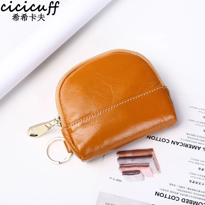 CICICUFF новейший мини-кошелек для женщин из натуральной кожи на молнии, кошелек для монет, органайзер для монет, дизайнерский кошелек для детей
