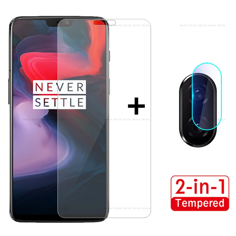 

2 in 1 Tempered Glass For Oneplus 6 6T 7 5 5T 3 3T Glass Screen Protector and Back Camera Lens Film Glass For one plus 7 6 6t 5t