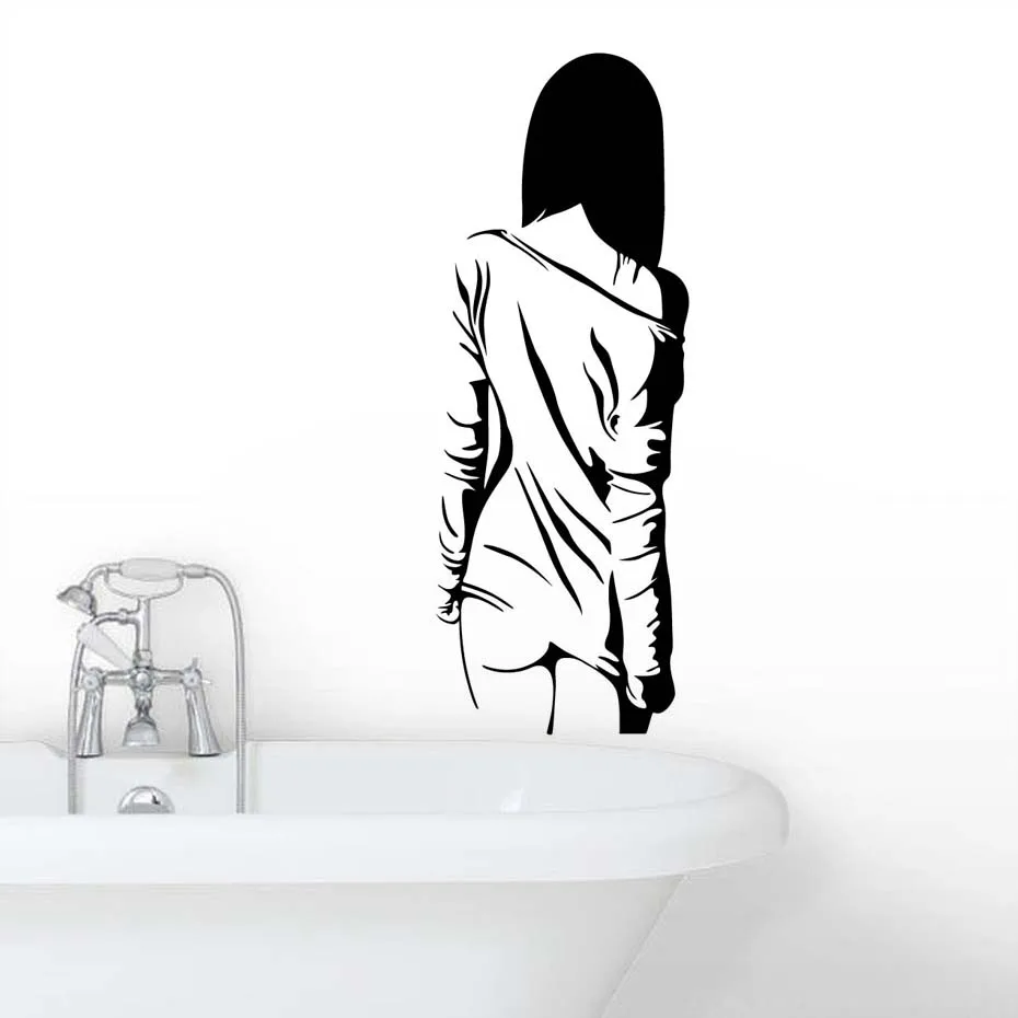 Naked Sexy Women Body Wall Art Decals For Lady Girls Bedroom Vinyl Wall Sticker Removable Wallpaper Home Decor Wall Art Murals (1)