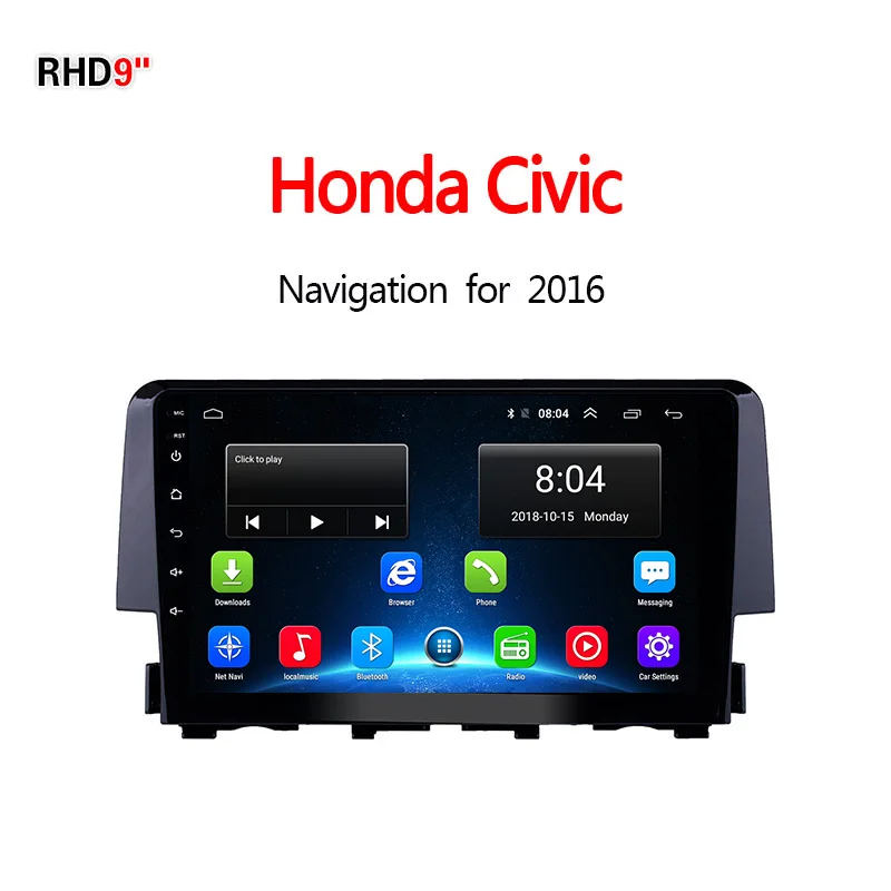 

Lionet GPS Navigation for Car Honda Civic 2016 9Inch RH1016X
