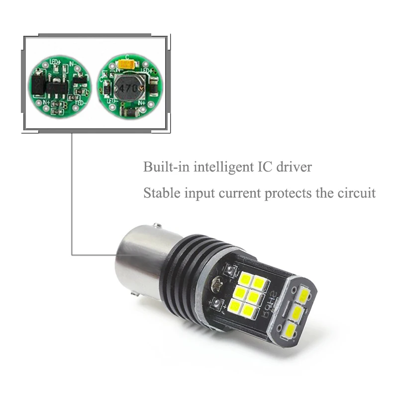 2x1156 BA15S P21W светодиодный лампы 3030 SMD автомобиля Резервное копирование Фары заднего