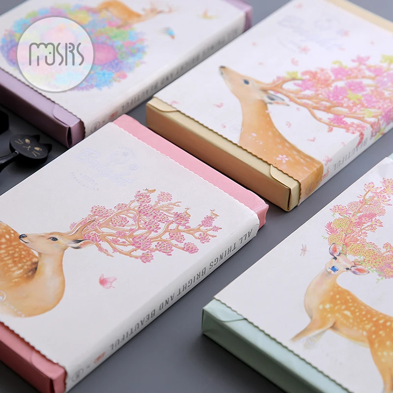 

MOUSRS Creative Gift Deer Series Notepad Diary Notebook Sketchbook 1PCS