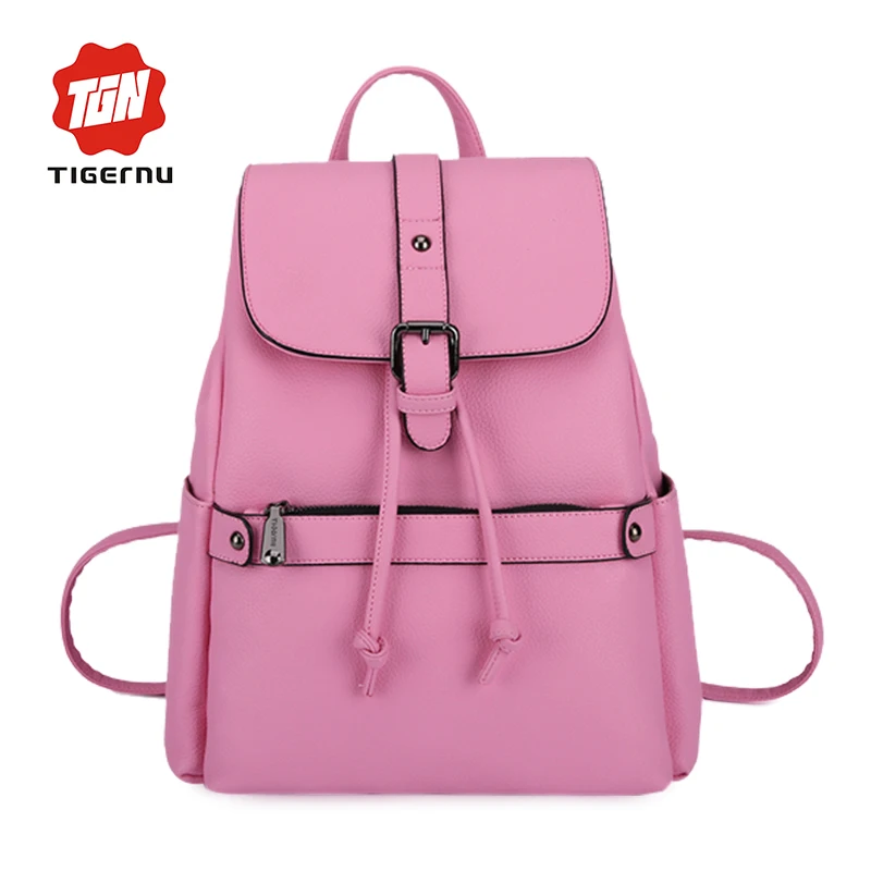 2017 Tigernu Fashion Design PU Leather Girl School Bags for Teenage girls Shoulder Bag font b
