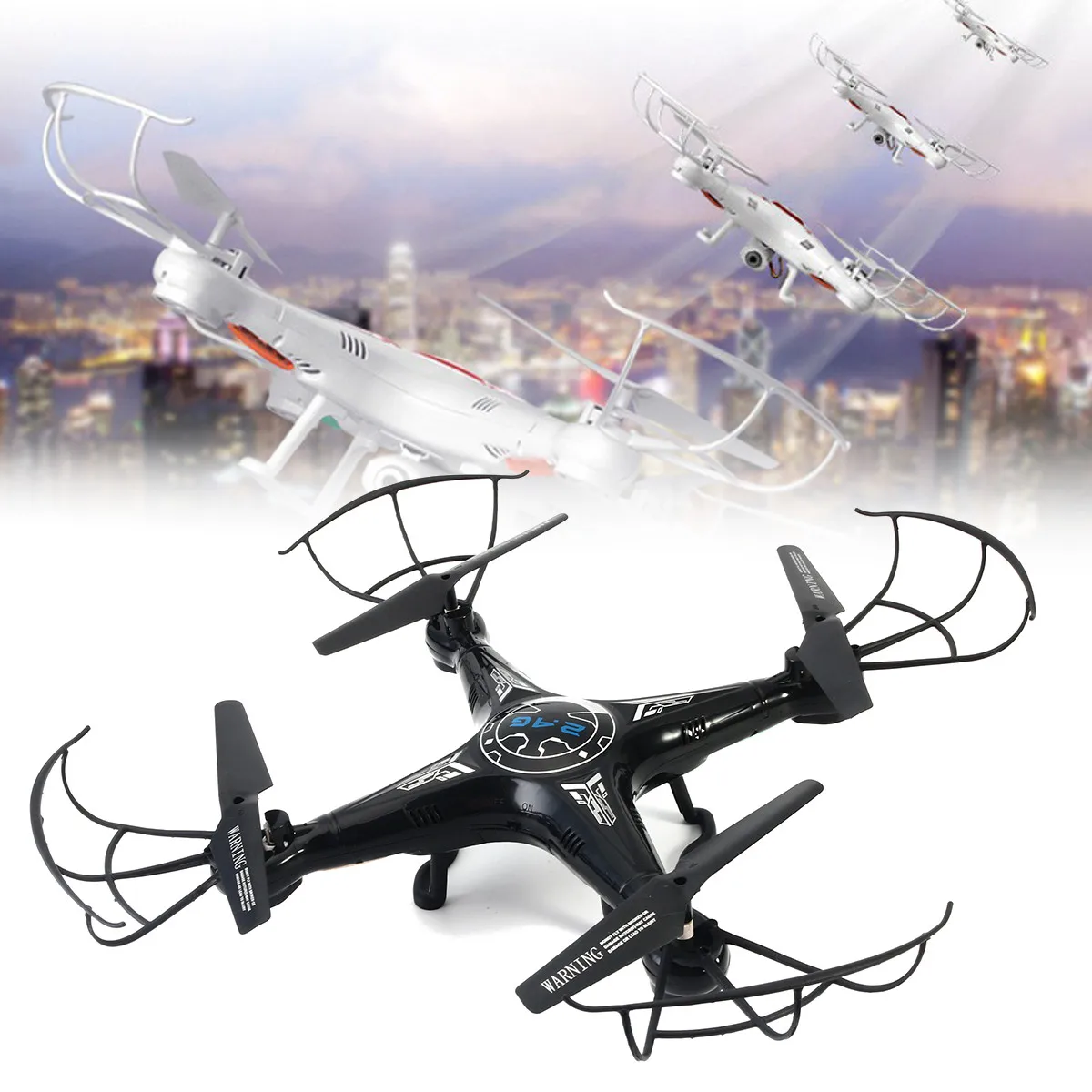 X5C-1 6-Axis Camera Drone RC 2.4Ghz UAV RTF Profession RC Quadcopter 4 Channel Remote Control With LED Screen LED Light 2 Colors