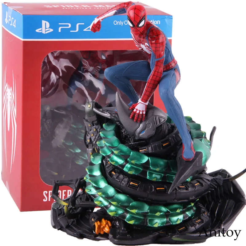 Goede Marvel Limited PS4 Spider Man Collectors Edition Spiderman Figuur Actie PVC Standbeeld Collectible Model Toy